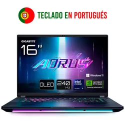PORTATIL GIGABYTE AORUS MASTER 16 U9-275HX/RTX 5090/32GB/1TB/16"OLED/W11P