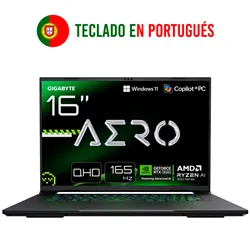 PORTATIL GIGABYTE AERO X16 1VH93PTC94AH AI 7 350 RTX5060 16GB 1TB 16" WQXGA W11H
