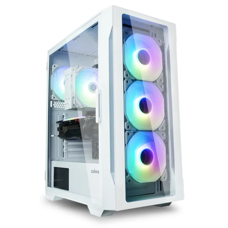 CAJA ZALMAN I3 NEO TG ATX 4XVENT 120MM 2XUSB 3.0 BLANCO S/N FUENTE