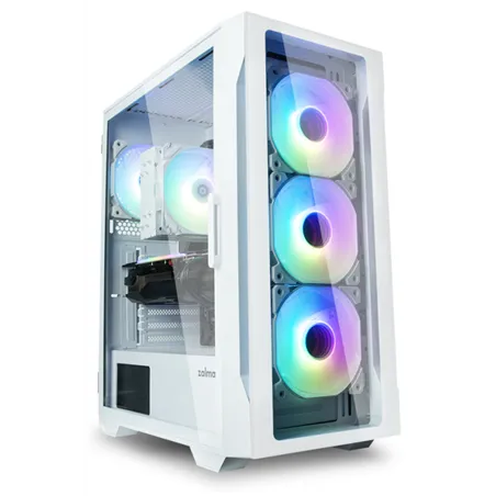 CAJA ZALMAN I3 NEO TG ATX 4XVENT 120MM 2XUSB 3.0 BLANCO S/N FUENTE