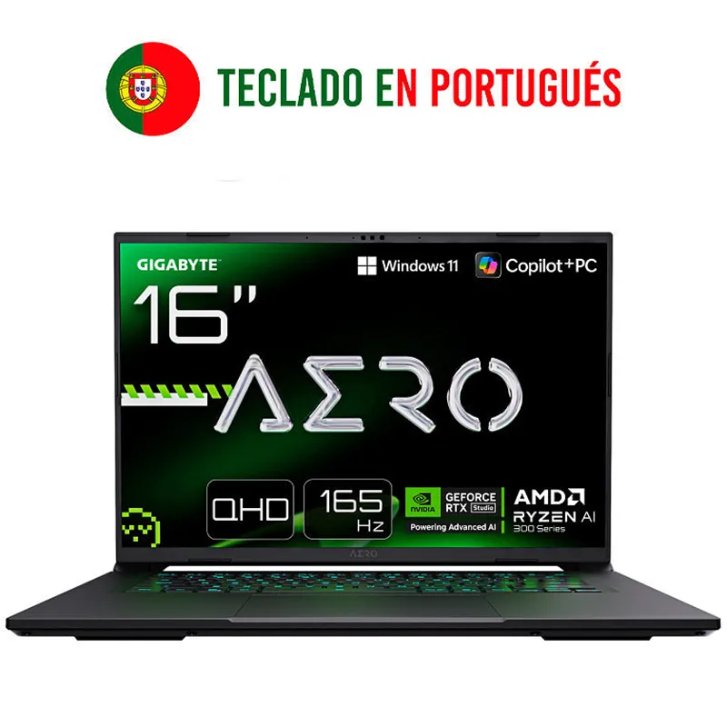 PORTATIL GIGABYTE AERO  X16 2WHA3PTC65AH R9-370HX 32GB 1TB RTX5070 16" W11H