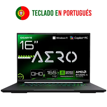 PORTATIL GIGABYTE AERO X16 1VH93PTC94AH AI 7 350 RTX5060 16GB 1TB 16" WQXGA W11H