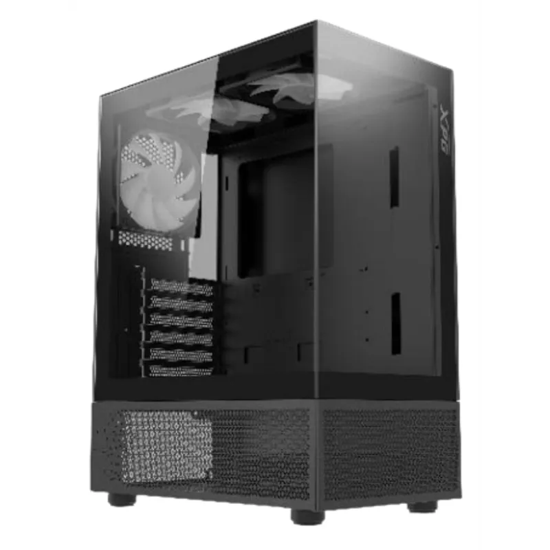 CAJA GAMING XPG INVADER X MINI ATX 1XUSB-C 2XUSB SIN FUENTE ARGB NEGRO